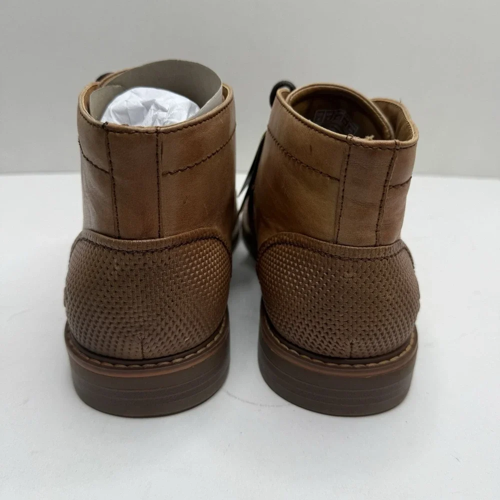 Skechers Bregman Calsen Chukka Boots Cognac Leather Mens 9 66405/COG New
